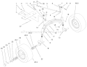 Tie Rods, Spindle & Front Axle Assembly Diagram and Parts List for 73560 8900001-8999999 - 1998 Toro Lawn Tractor