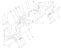 Lower Hydro Lift Assembly Diagram and Parts List for 73561SEI 200000001-200999999 - 2000 Toro Lawn Tractor