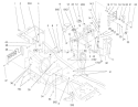 Steering Tower and Fuel Tank Diagram and Parts List for 73561SEI 200000001-200999999 - 2000 Toro Lawn Tractor