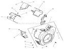 Blower Housing And Baffles-Kohler Diagram and Parts List for 73561SEI 200000001-200999999 - 2000 Toro Lawn Tractor