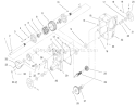 Hydro Trans Axle Assembly Diagram and Parts List for 73561 200000201-200999999 - 2000 Toro Lawn Tractor