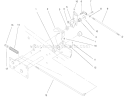Lower Parking Brake Assembly Diagram and Parts List for 73561 200000201-200999999 - 2000 Toro Lawn Tractor