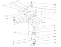 Lower Power Steering Assembly Diagram and Parts List for 73561 200000201-200999999 - 2000 Toro Lawn Tractor
