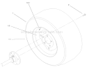 Wheel Assembly Diagram and Parts List for 73561 200000201-200999999 - 2000 Toro Lawn Tractor