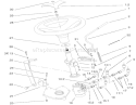 Power Steering & Tilt Assembly Diagram and Parts List for 73561 220000001-220999999 - 2002 Toro Lawn Tractor
