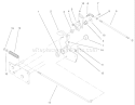Parking Brake Lower Assembly Diagram and Parts List for 73561 240000001-240999999 - 2004 Toro Lawn Tractor