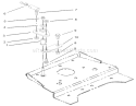 Smart Turn Front Assembly Diagram and Parts List for 73542 230000001-230999999 - 2003 Toro Lawn Tractor
