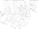 Steering Tower and Fuel Tank Diagram and Parts List for 73561 250000001-250999999 - 2005 Toro Lawn Tractor