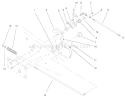 Lower Parking Brake Assembly Diagram and Parts List for 73561 000000001-000999999 - 2000 Toro Lawn Tractor