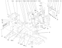 Steering Tower and Fuel Tank Diagram and Parts List for 73561 000000001-000999999 - 2000 Toro Lawn Tractor