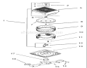 Group 10-Air Intake / Filtration Assembly Diagram and Parts List for 73570 230000001-230999999 - 2003 Toro Lawn Tractor