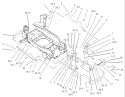 Bumper and Hood Support Assembly Diagram and Parts List for 73570 230000001-230999999 - 2003 Toro Lawn Tractor