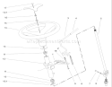 Manual Steering and Tilt Assembly Diagram and Parts List for 73570 230000001-230999999 - 2003 Toro Lawn Tractor