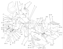 Fender, Footrest and Seat Assembly Diagram and Parts List for 73570 230000001-230999999 - 2003 Toro Lawn Tractor
