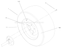 Part Location Diagram of 99-3694 Toro Wheel & Tire Assembly