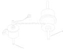 Fuel Pump & Fuel Filter Assembly Diagram and Parts List for 73547 200000242-200999999 - 2000 Toro Lawn Tractor