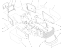 Grille and Side Panels Assembly Diagram and Parts List for 73547 200000242-200999999 - 2000 Toro Lawn Tractor