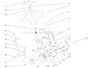 Manual Steering & Tilt Assembly Diagram and Parts List for 73580 200000001-200999999 - 2000 Toro Lawn Tractor