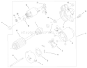 Starter Assembly Diagram and Parts List for 73547 200000242-200999999 - 2000 Toro Lawn Tractor