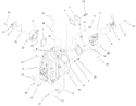 Crankcase Assembly Diagram and Parts List for 73547 200000242-200999999 - 2000 Toro Lawn Tractor
