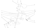 Cruise Control Assembly Diagram and Parts List for 73547 200000242-200999999 - 2000 Toro Lawn Tractor