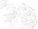 Attach-A-Matic and Hitch Diagram and Parts List for 73580 210000001-210999999 - 2001 Toro Lawn Tractor