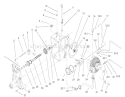 Hydro Trans Axle Assembly Diagram and Parts List for 73580 210000001-210999999 - 2001 Toro Lawn Tractor