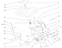 Power Steering & Tilt Assembly Diagram and Parts List for 73580 210000001-210999999 - 2001 Toro Lawn Tractor