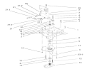 Power Steering Lower Assembly Diagram and Parts List for 73580 210000001-210999999 - 2001 Toro Lawn Tractor