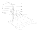 Smart Turn Front Assembly Diagram and Parts List for 73580 210000001-210999999 - 2001 Toro Lawn Tractor