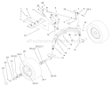 Tie Rods, Spindle and Front Axle Diagram and Parts List for 73580 210000001-210999999 - 2001 Toro Lawn Tractor