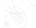 Wheel Assembly Diagram and Parts List for 73580 210000001-210999999 - 2001 Toro Lawn Tractor