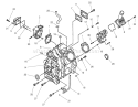 Crankcase Assembly Diagram and Parts List for 73580 210000001-210999999 - 2001 Toro Lawn Tractor