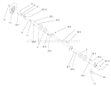 Drive Shaft Assembly Diagram and Parts List for 73580 210000001-210999999 - 2001 Toro Lawn Tractor