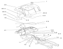 Fender & Fuel System Assembly Diagram and Parts List for 73580 9900001-9999999 - 1999 Toro Lawn Tractor