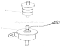 Fuel Pump & Filter Assembly Diagram and Parts List for 73580 9900001-9999999 - 1999 Toro Lawn Tractor