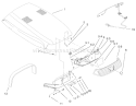 Hood & Headlight Assembly Diagram and Parts List for 73580 9900001-9999999 - 1999 Toro Lawn Tractor