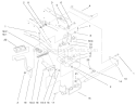 Hydro Controls Assembly Diagram and Parts List for 73580 9900001-9999999 - 1999 Toro Lawn Tractor