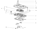 Air Cleaner Assembly Diagram and Parts List for 73580 9900001-9999999 - 1999 Toro Lawn Tractor