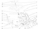 Power Steering & Tilt Assembly Diagram and Parts List for 73580 9900001-9999999 - 1999 Toro Lawn Tractor