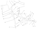 Upper Hydro Lift Assembly Diagram and Parts List for 73580 9900001-9999999 - 1999 Toro Lawn Tractor