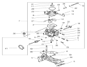 Carburetor Assembly Diagram and Parts List for 73580 9900001-9999999 - 1999 Toro Lawn Tractor