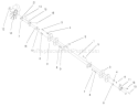 Drive Shaft Assembly Diagram and Parts List for 73580 9900001-9999999 - 1999 Toro Lawn Tractor