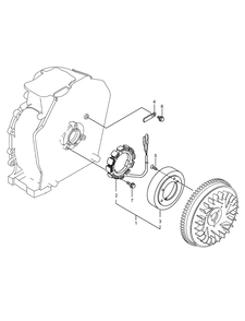 Dynamo Assembly Diagram and Parts List for 23897 400000000 - 999999999 Toro Lawn Tractor Accessories