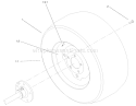 Wheel Assembly Diagram and Parts List for 73590 210000001-210999999 - 2001 Toro Lawn Tractor