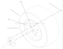 Wheel Assembly Diagram and Parts List for 73590 230000001-230999999 - 2003 Toro Lawn Tractor
