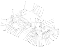 Bumper & Hood Support Assembly Diagram and Parts List for 73552 9900001-9999999 - 1999 Toro Lawn Tractor