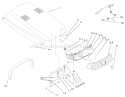 Hood & Headlight Assembly Diagram and Parts List for 73552 9900001-9999999 - 1999 Toro Lawn Tractor
