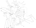 Hydro Controls Assembly Diagram and Parts List for 73552 9900001-9999999 - 1999 Toro Lawn Tractor