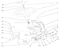 Power Steering & Tilt Assembly Diagram and Parts List for 73552 9900001-9999999 - 1999 Toro Lawn Tractor